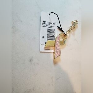 NWT Brahmin Breast Cancer Awareness Pink Pixie Dust Charm Key Fob